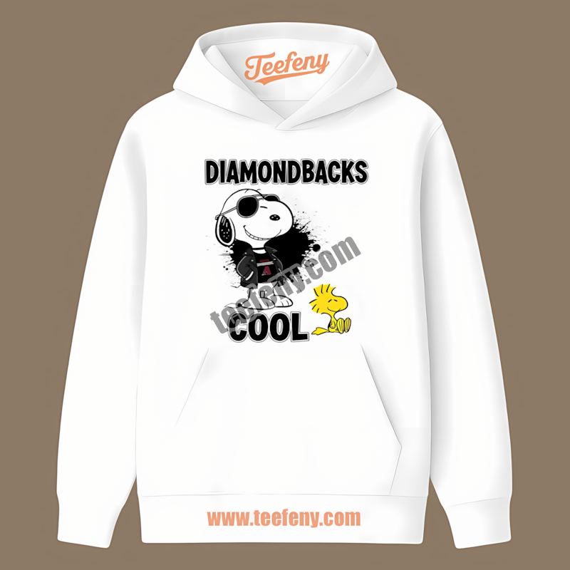 Snoopy Cool Arizona Diamondbacks Retro Hoodie Snoopy Cool Arizona Diamondbacks Retro Hoodie