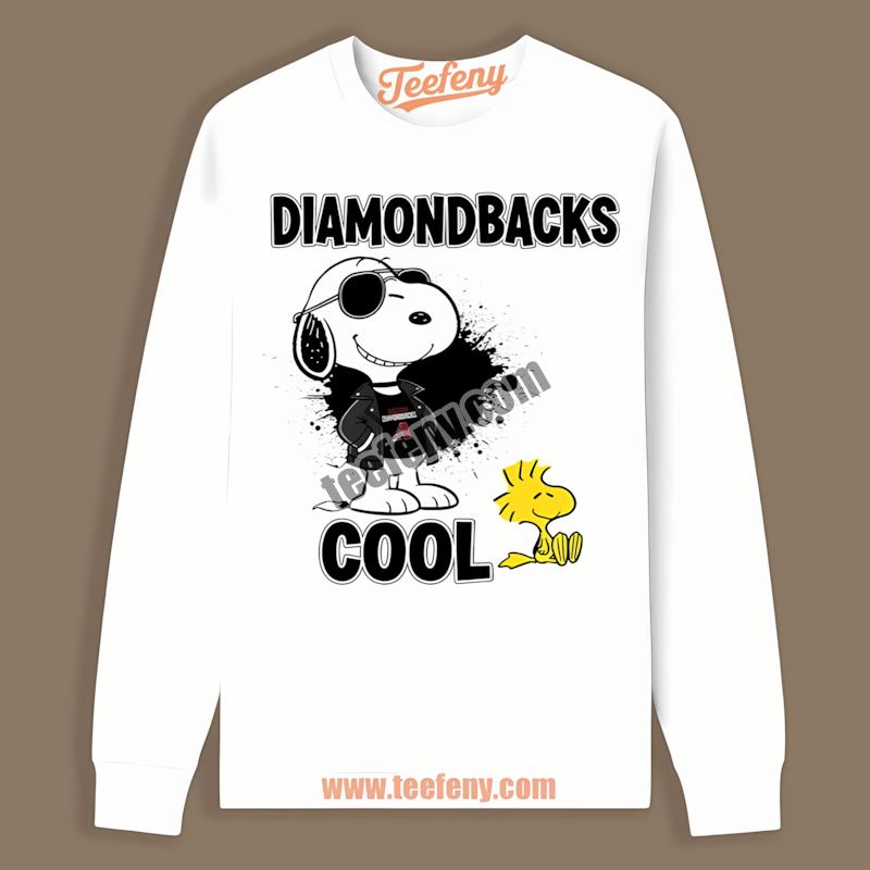 Snoopy Cool Arizona Diamondbacks Retro Long Sleeve Snoopy Cool Arizona Diamondbacks Retro Long Sleeve