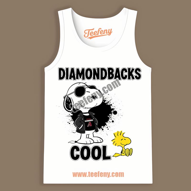 Snoopy Cool Arizona Diamondbacks Retro Tanktop Snoopy Cool Arizona Diamondbacks Retro Tanktop