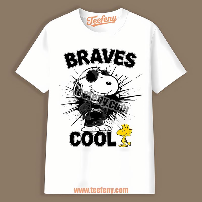 Snoopy Cool Atlanta Braves Summer Shirt