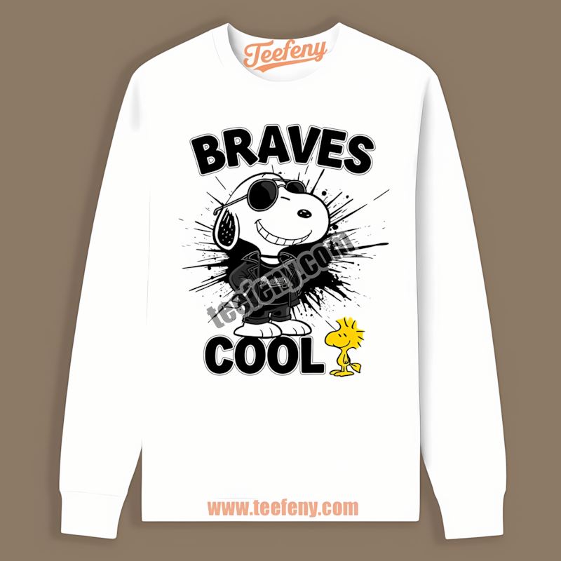 Snoopy Cool Atlanta Braves Summer Long Sleeve Snoopy Cool Atlanta Braves Summer Long Sleeve