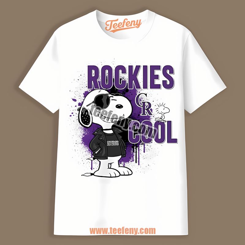Snoopy Cool Look With Colorado Rockies Vibe Shirt
