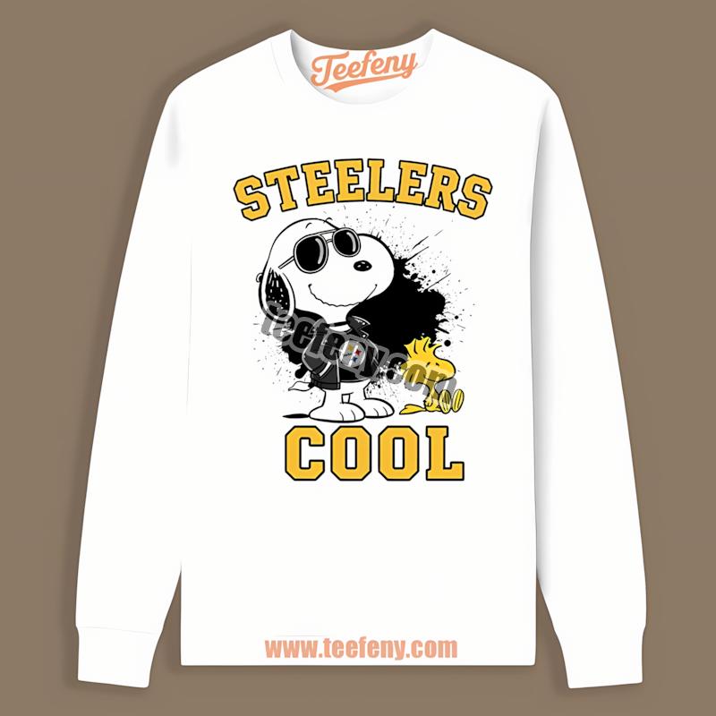 Snoopy Cool Style Pittsburgh SLong Sleevelers Vintage Shirt Snoopy Cool Style Pittsburgh SLong Sleevelers Vintage Shirt