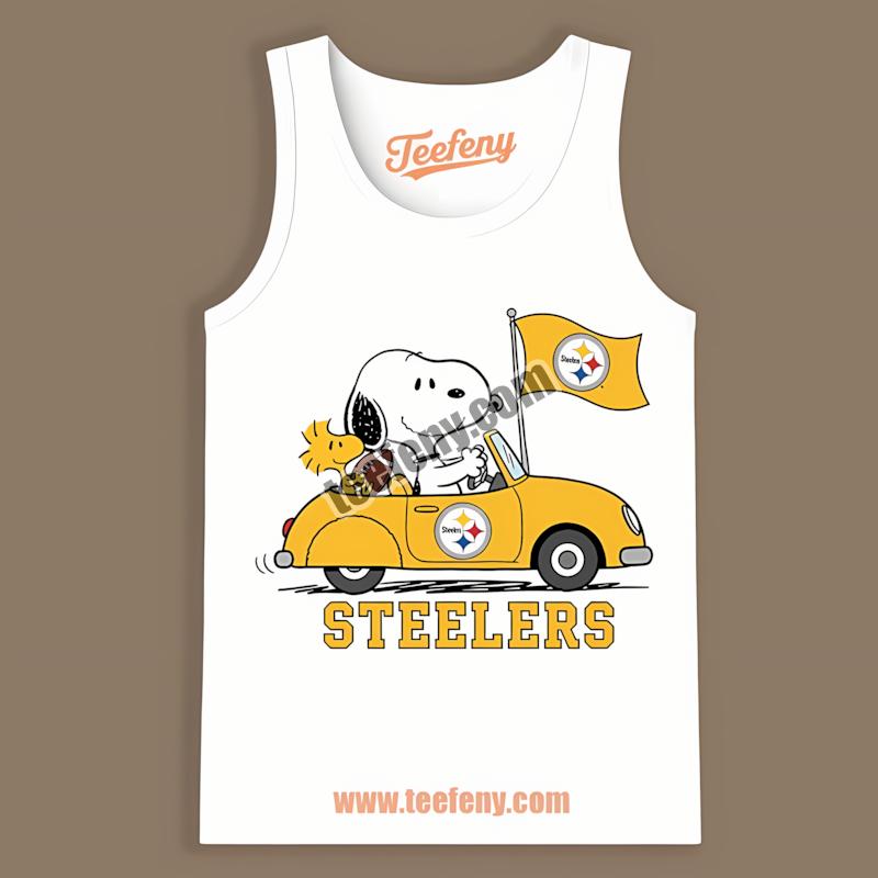 Snoopy Driving Car With Pittsburgh STanktoplers Unisex Shirt Snoopy Driving Car With Pittsburgh STanktoplers Unisex Shirt
