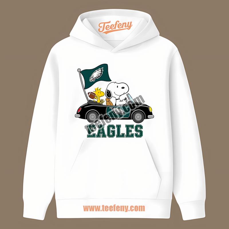 Snoopy Driving For Philadelphia Eagles Classic Hoodie Snoopy Driving For Philadelphia Eagles Classic Hoodie