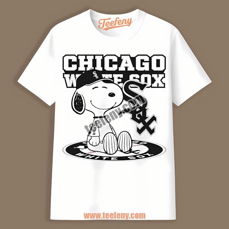 Snoopy Tattoo Chicago White Sox Logo On Arm Custom Tee