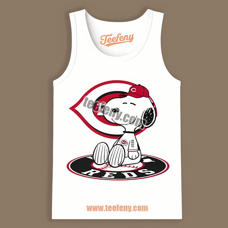 Snoopy Tattoo Cincinnati Reds Logo On Arm Custom Tanktop Snoopy Tattoo Cincinnati Reds Logo On Arm Custom Tanktop