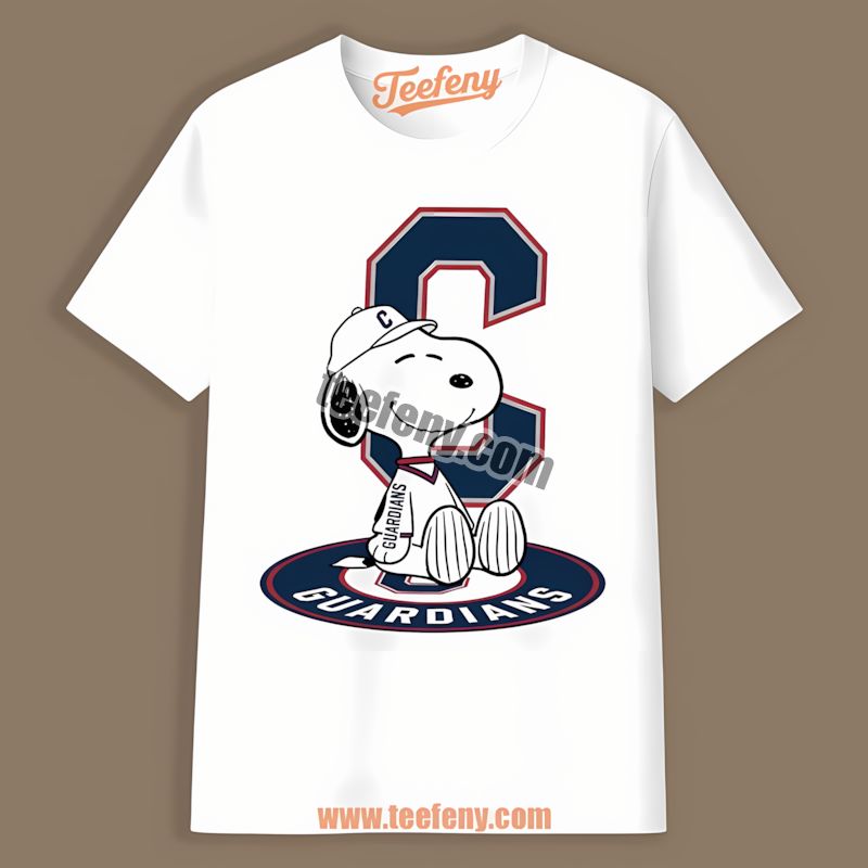Snoopy Tattoo Cleveland Guardians Logo On Arm Custom Tee