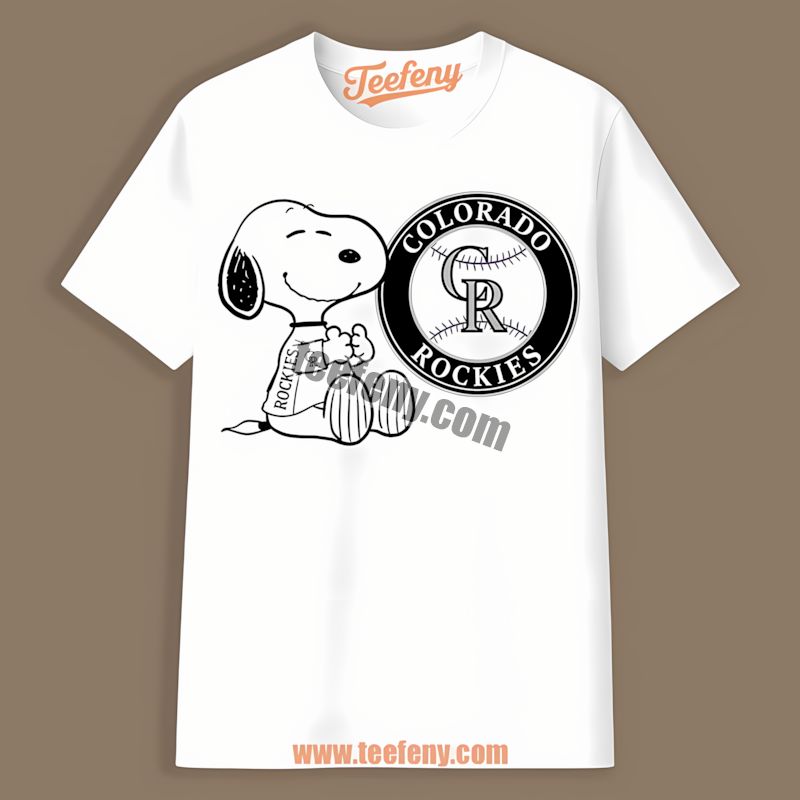 Snoopy Tattoo Colorado Rockies Logo On Arm Custom Tee