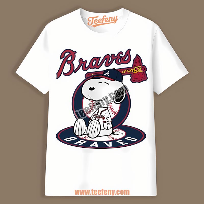 Snoopy Tattoo Logo On Arm Atlanta Braves Spring Training Shirt