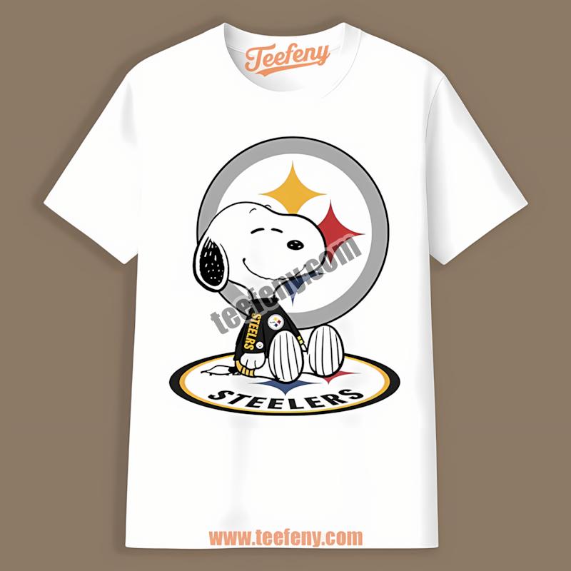 Snoopy Tattooed With Pittsburgh Steelers Logo Shirt