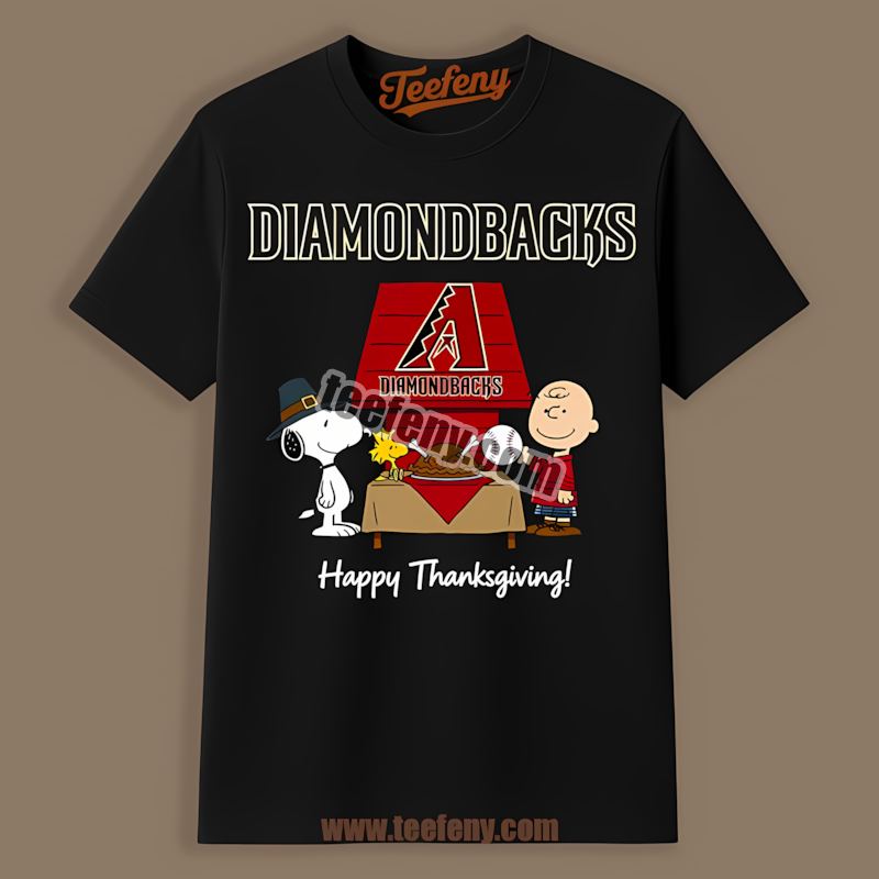 Snoopy Thanksgiving Arizona Diamondbacks Sports Shirt