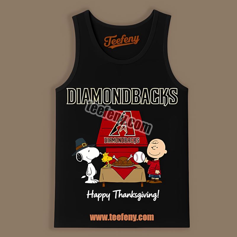 Snoopy Thanksgiving Arizona Diamondbacks Sports Tanktop Snoopy Thanksgiving Arizona Diamondbacks Sports Tanktop