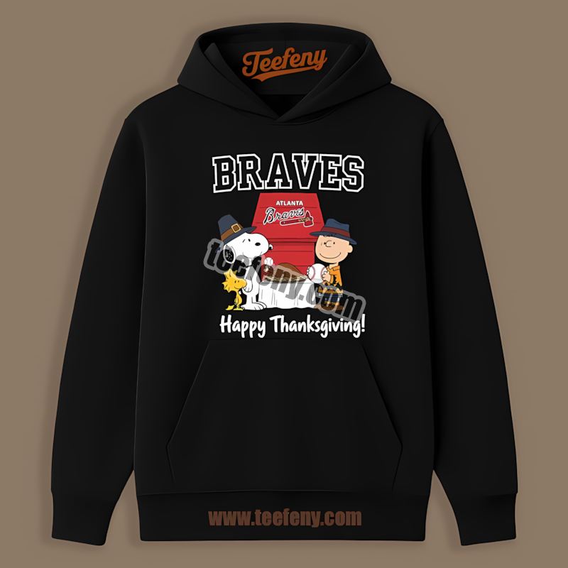 Snoopy Thanksgiving Atlanta Braves Retro Hoodie Snoopy Thanksgiving Atlanta Braves Retro Hoodie