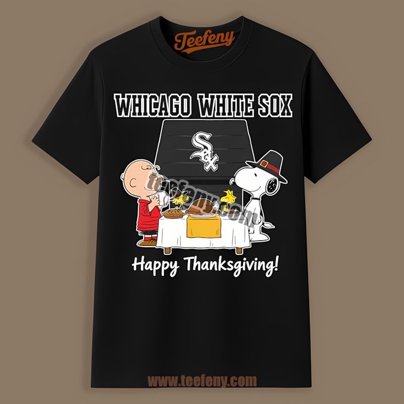 Snoopy Thanksgiving Chicago White Sox Shirt