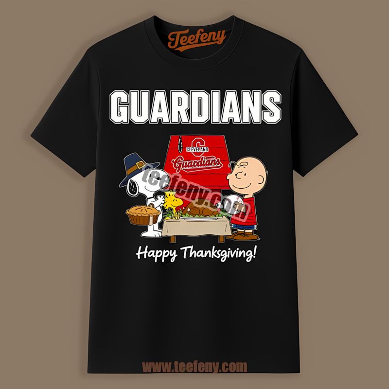 Snoopy Thanksgiving Cleveland Guardians Edition Funny Shirt