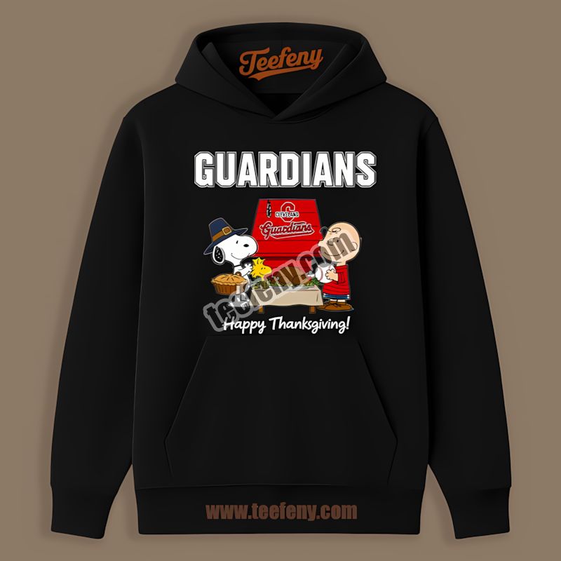 Snoopy Thanksgiving Cleveland Guardians Edition Funny Hoodie Snoopy Thanksgiving Cleveland Guardians Edition Funny Hoodie