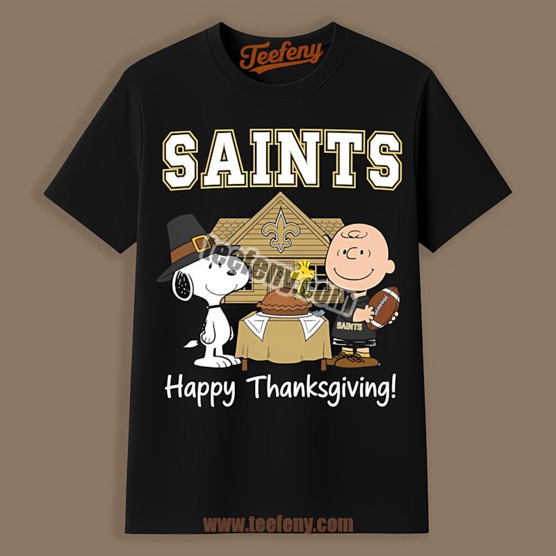 Snoopy Thanksgiving New Orleans Saints Graphic Shirt