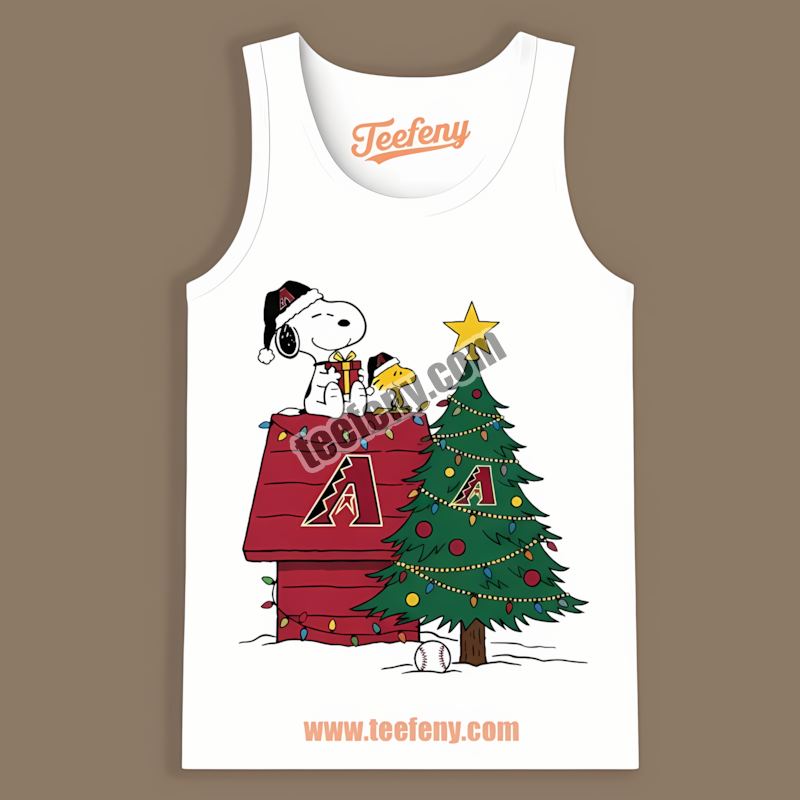 Snoopy Woodstock Christmas Arizona Diamondbacks Adults Tanktop Snoopy Woodstock Christmas Arizona Diamondbacks Adults Tanktop