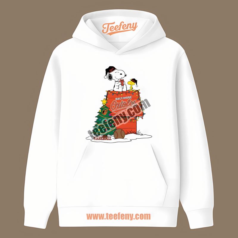 Snoopy Woodstock Christmas Baltimore Orioles Streetwear Hoodie Snoopy Woodstock Christmas Baltimore Orioles Streetwear Hoodie