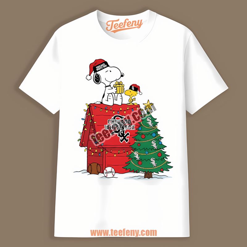 Snoopy Woodstock Christmas Chicago White Sox Soft Shirt