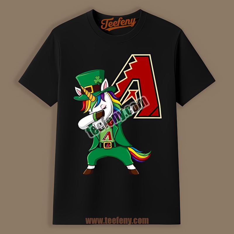 St Patricks Dabbing Unicorn Arizona Diamondbacks Shirt