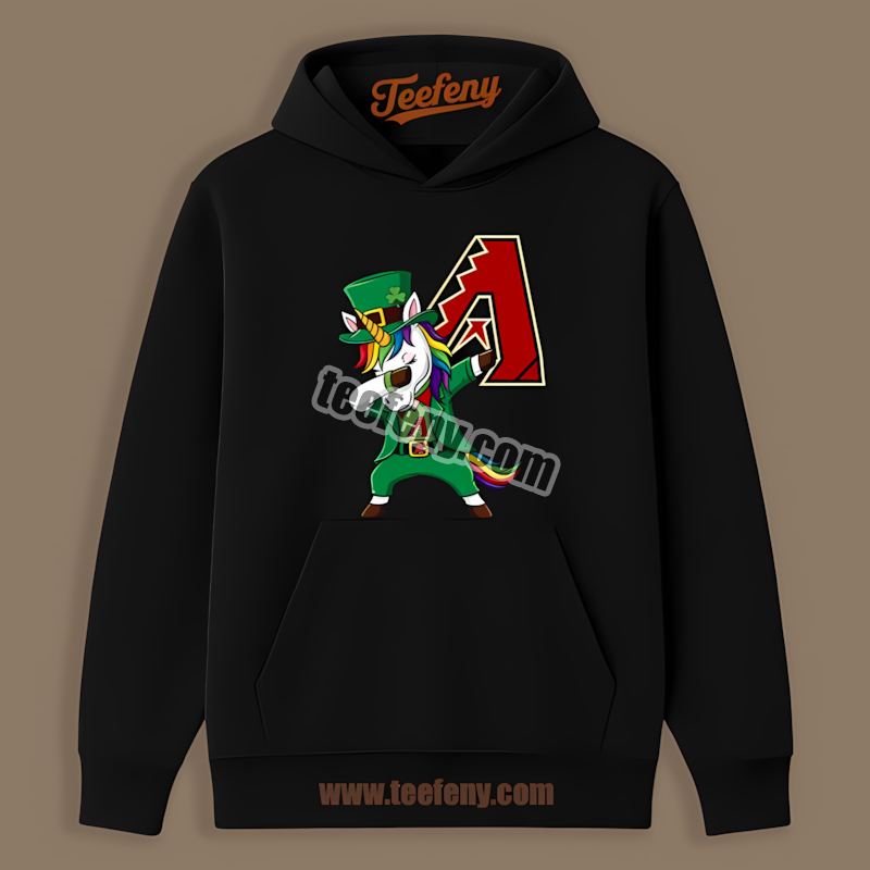 St Patricks Dabbing Unicorn Arizona Diamondbacks Hoodie St Patricks Dabbing Unicorn Arizona Diamondbacks Hoodie