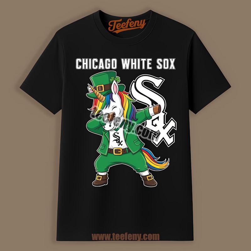St Patricks Day Dabbing Unicorn Vs Chicago White Sox Casual Shirt
