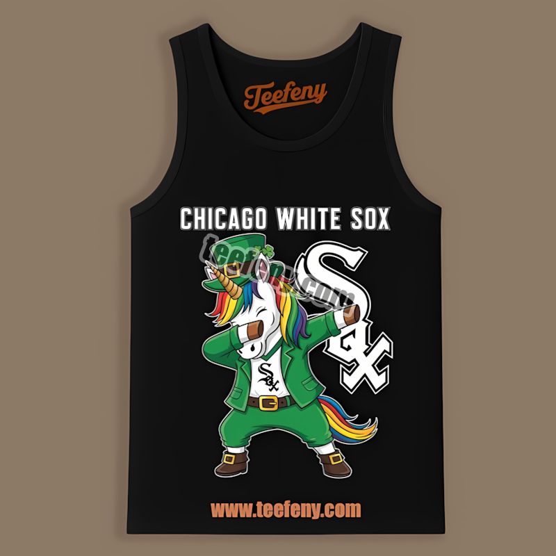 St Patricks Day Dabbing Unicorn Vs Chicago White Sox Casual Tanktop St Patricks Day Dabbing Unicorn Vs Chicago White Sox Casual Tanktop
