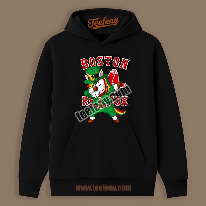 St Patricks Day Vs Dabbing Unicorn Boston Red Sox Hoodie St Patricks Day Vs Dabbing Unicorn Boston Red Sox Hoodie