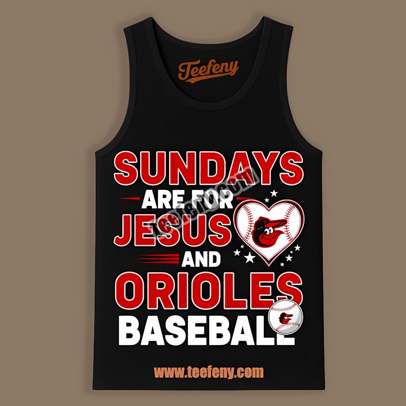 Sundays Are For Jesus And Baseball Baltimore Orioles Spring Training Tanktop Sundays Are For Jesus And Baseball Baltimore Orioles Spring Training Tanktop