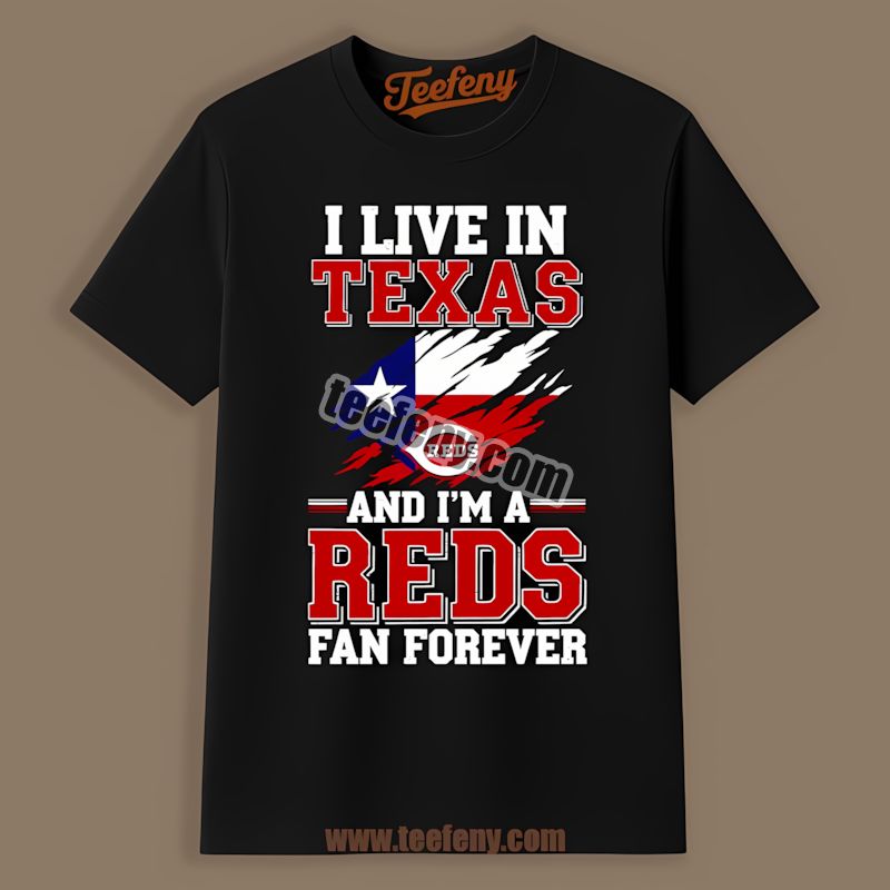 Texas Fan Forever Cheering Cincinnati Reds Vintage Shirt