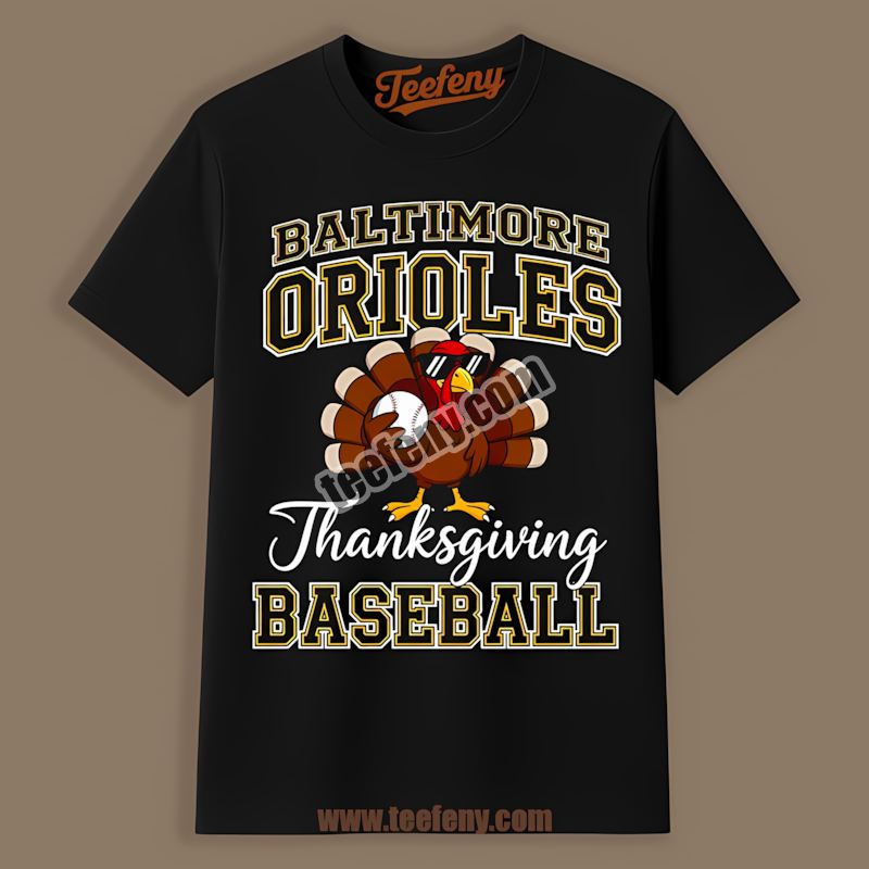 Thanksgiving Baseball Turkey Atlanta Braves Retro Shirt