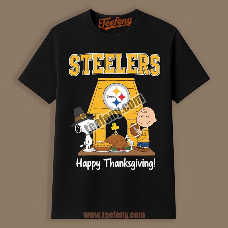 Thanksgiving Snoopy Celebrates Pittsburgh Steelers Shirt