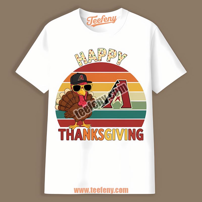 Thanksgiving Turkey Arizona Diamondbacks Trendy Shirt