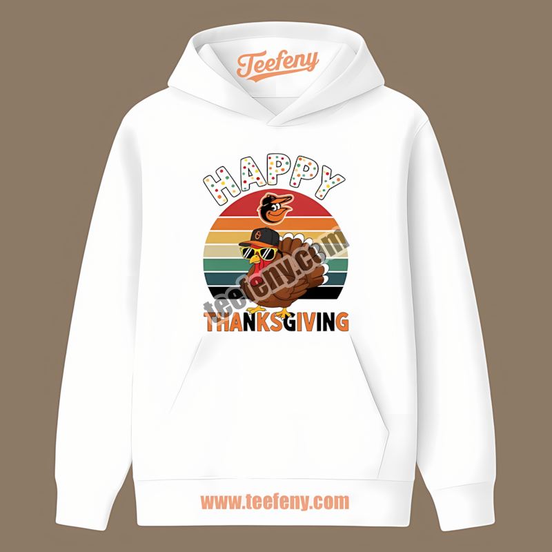 Thanksgiving Turkey Baltimore Orioles Vintage Hoodie Thanksgiving Turkey Baltimore Orioles Vintage Hoodie