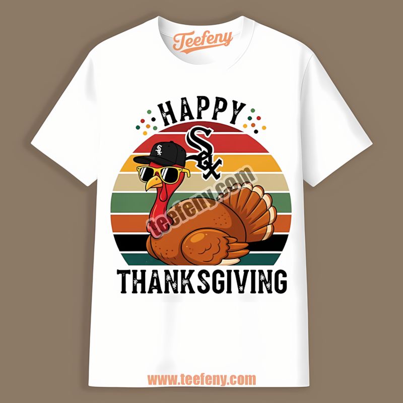 Thanksgiving Turkey Chicago White Sox Funny Shirt