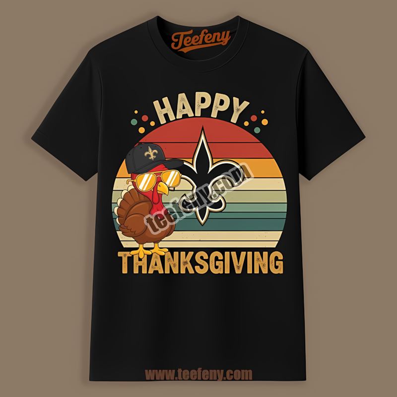 Thanksgiving Turkey New Orleans Saints Unisex Shirt