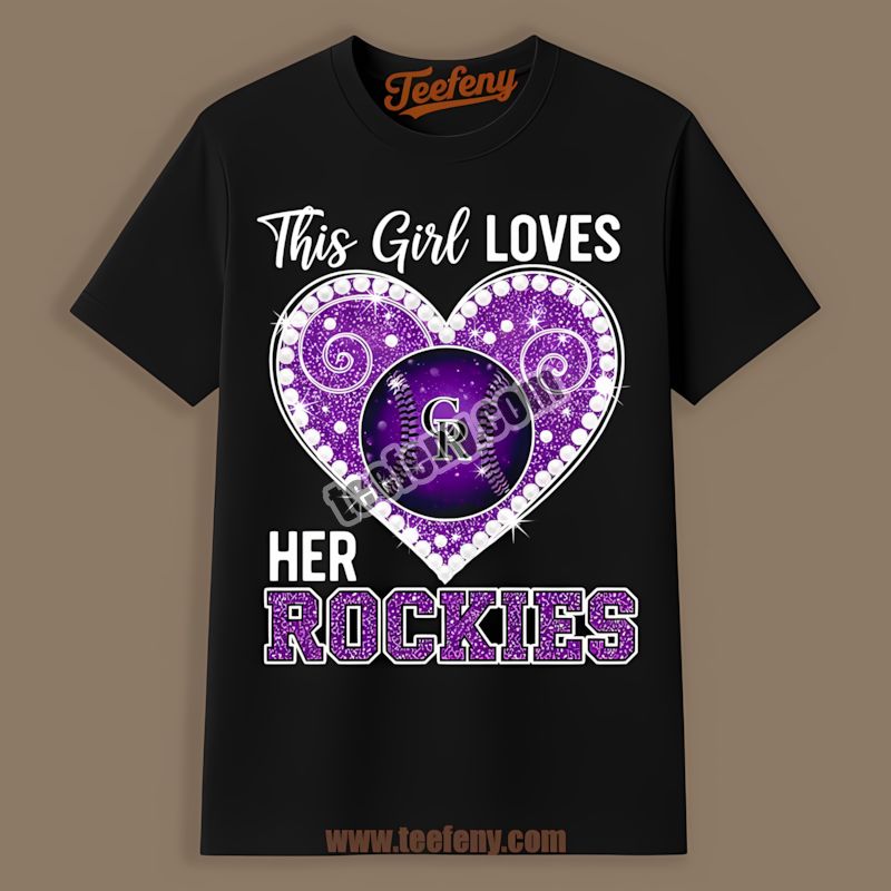 This Girl Loves Her Colorado Rockies Soft Shirt