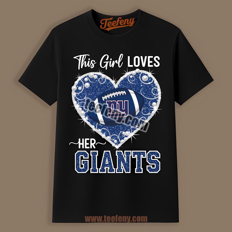 This Girl Loves New York Giants Regular Shirt