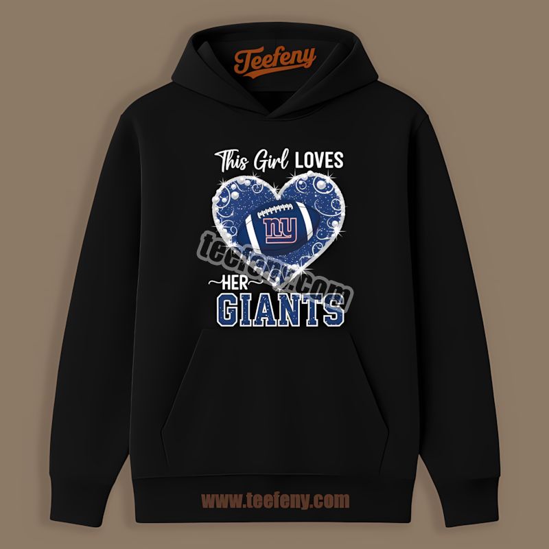 This Girl Loves New York Giants Regular Hoodie This Girl Loves New York Giants Regular Hoodie