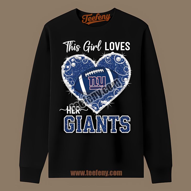 This Girl Loves New York Giants Regular Long Sleeve This Girl Loves New York Giants Regular Long Sleeve
