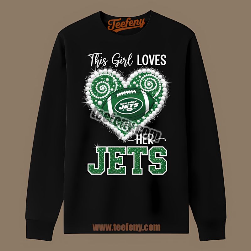 This Girl Loves New York Jets Cotton Long Sleeve This Girl Loves New York Jets Cotton Long Sleeve