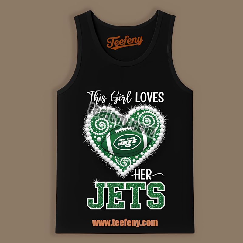 This Girl Loves New York Jets Cotton Tanktop This Girl Loves New York Jets Cotton Tanktop