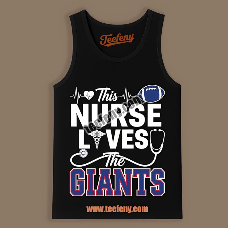 This Nurse Loves New York Giants Trendy Tanktop This Nurse Loves New York Giants Trendy Tanktop