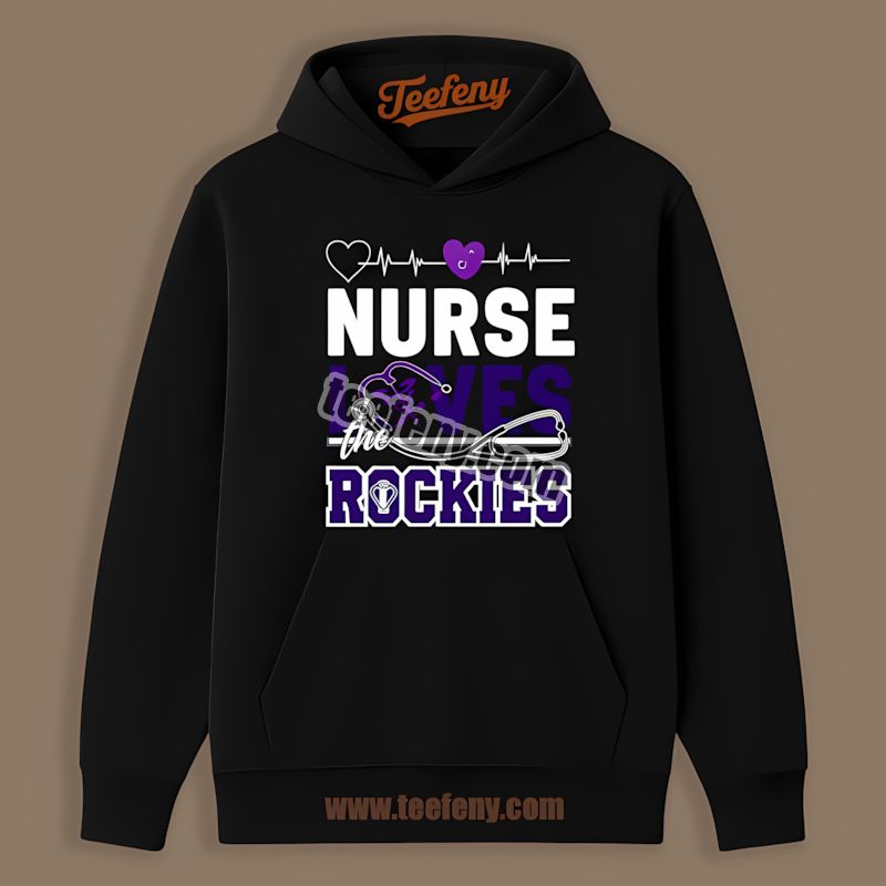 This Nurse Loves The Colorado Rockies Long Sleeve Hoodie This Nurse Loves The Colorado Rockies Long Sleeve Hoodie