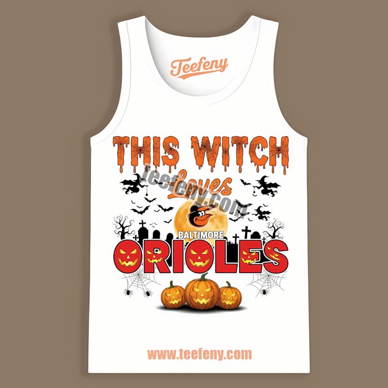 This Witch Loves Baltimore Orioles Halloween Crewneck Tanktop This Witch Loves Baltimore Orioles Halloween Crewneck Tanktop