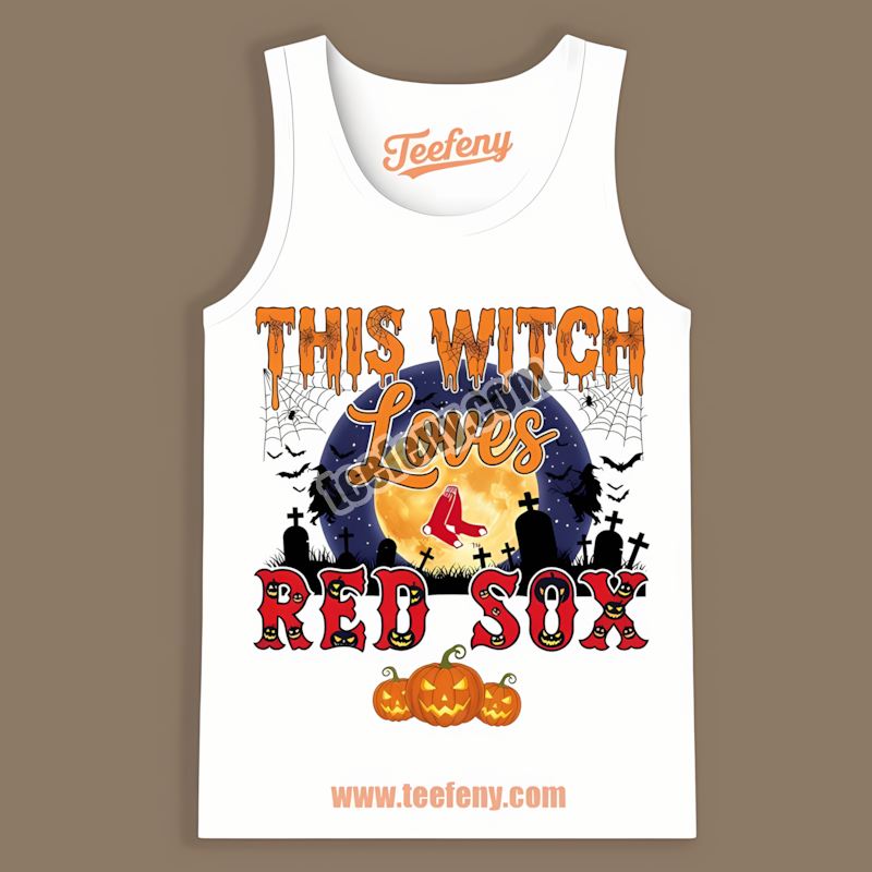 This Witch Loves Boston Red Sox Halloween Cool Tanktop This Witch Loves Boston Red Sox Halloween Cool Tanktop