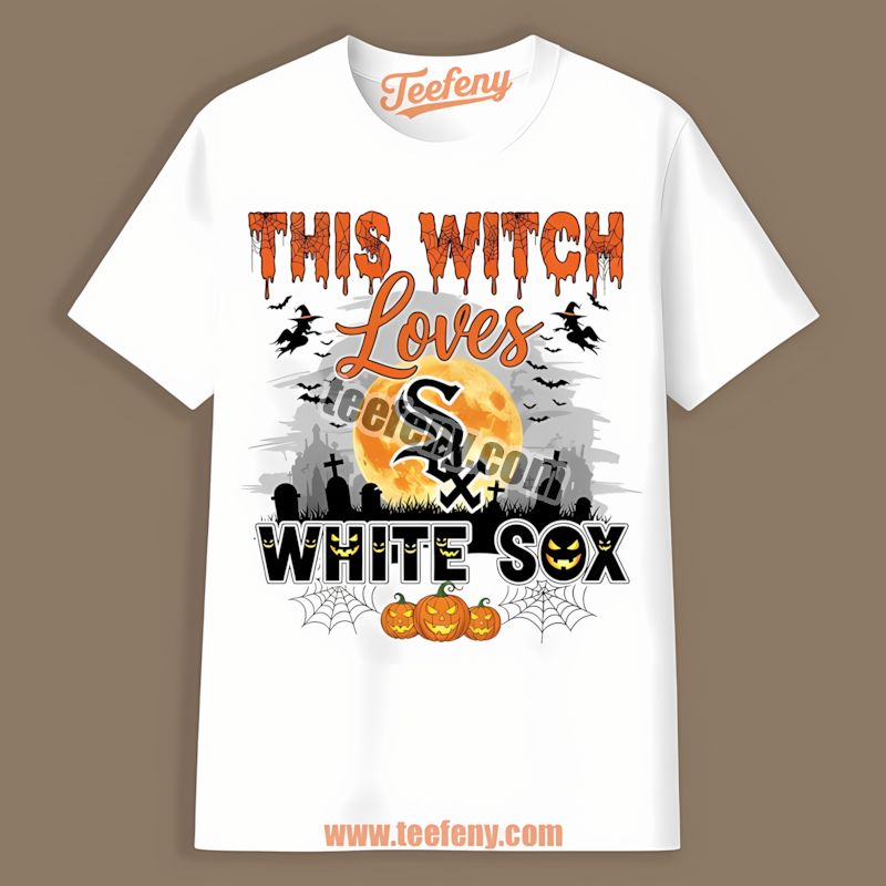 This Witch Loves Chicago White Sox Halloween Cool Shirt
