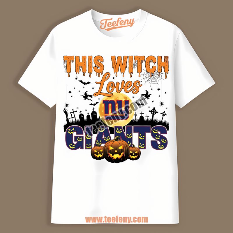 This Witch Loves New York Giants Halloween Classic Shirt